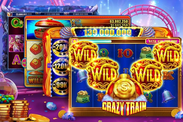 Máy đánh bạc Slots với biểu tượng may mắn tại nhà cái 123b