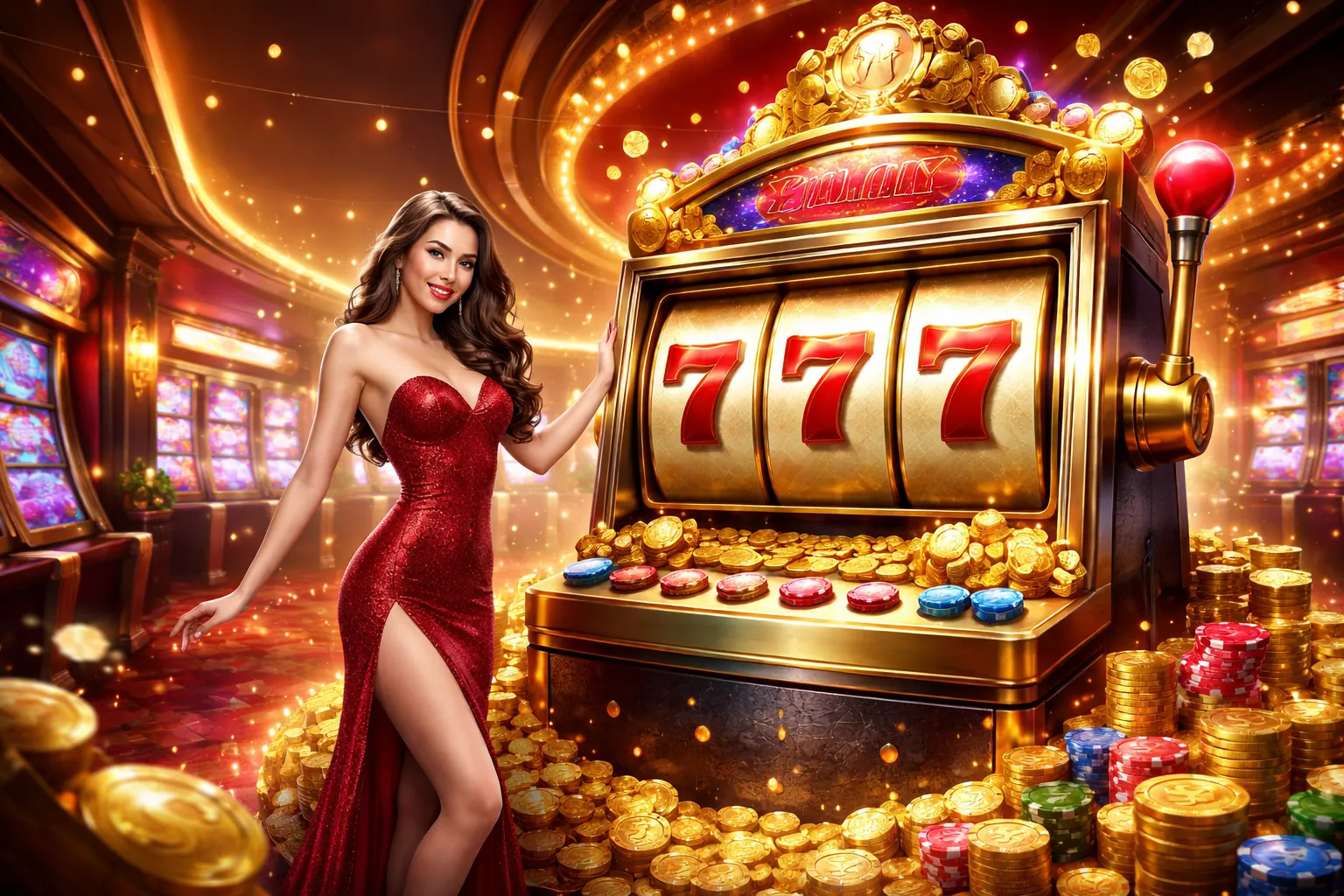 Máy đánh bạc 123b với jackpot lớn